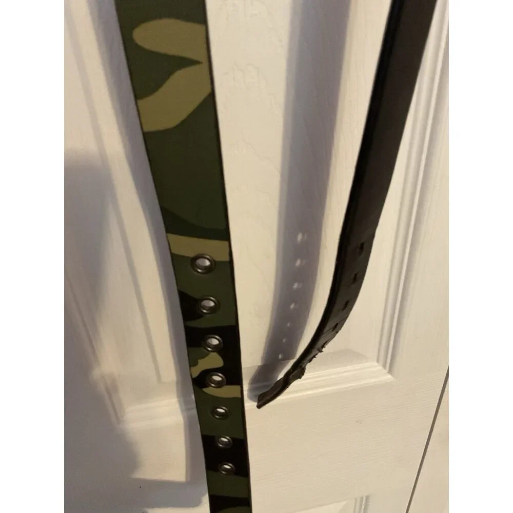 Teen Boys Mens Belts Camo Black‎ Medium 26-28 Vegan Leather